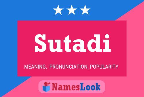 Sutadi Name Poster