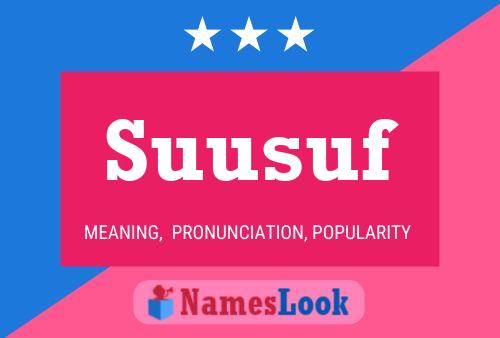 Suusuf Name Poster