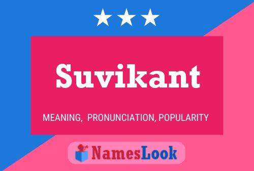 Suvikant Name Poster