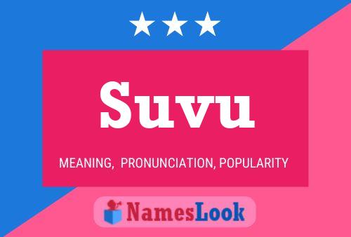 Suvu Name Poster