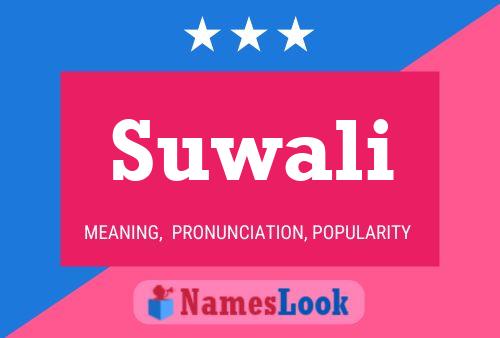 Suwali Name Poster