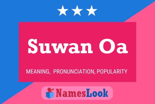 Suwan Oa Name Poster