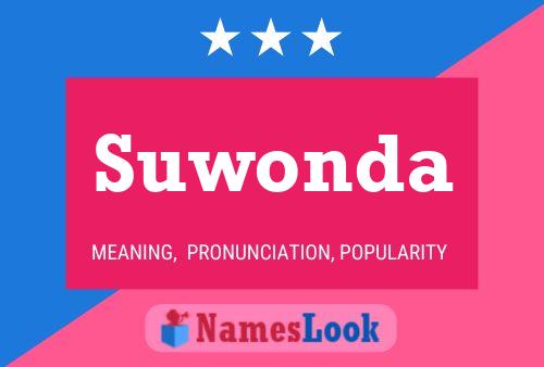 Suwonda Name Poster