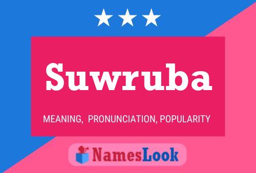 Suwruba Name Poster