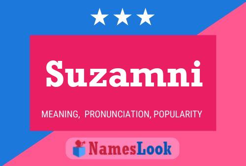 Suzamni Name Poster