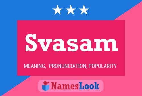 Svasam Name Poster