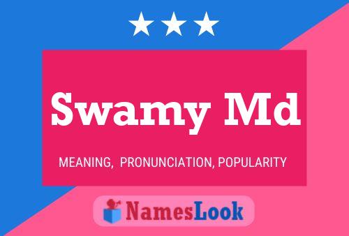 Swamy Md Name Poster