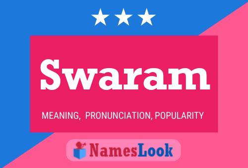 Swaram Name Poster