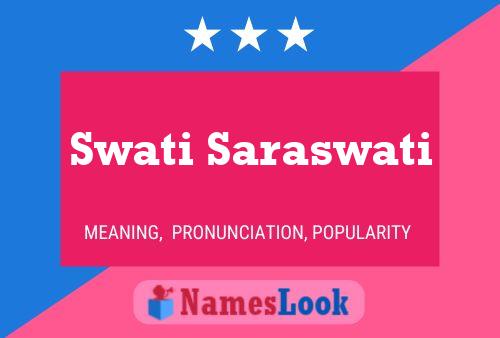 Swati Saraswati Name Poster