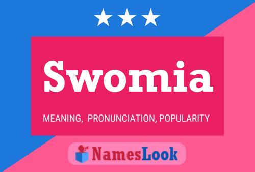 Swomia Name Poster