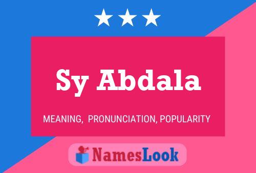 Sy Abdala Name Poster