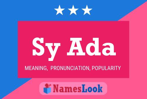 Sy Ada Name Poster