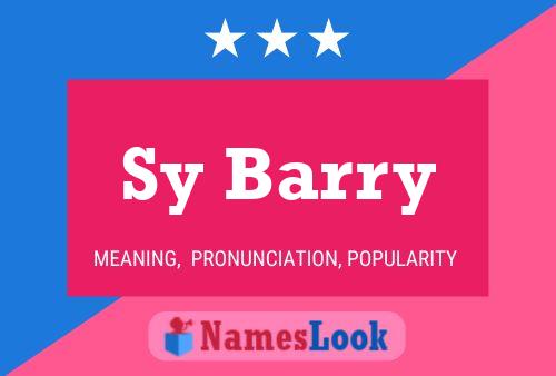 Sy Barry Name Poster