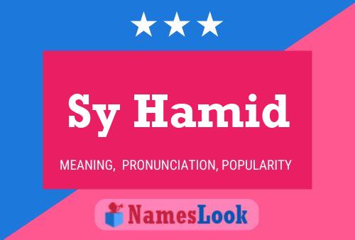 Sy Hamid Name Poster