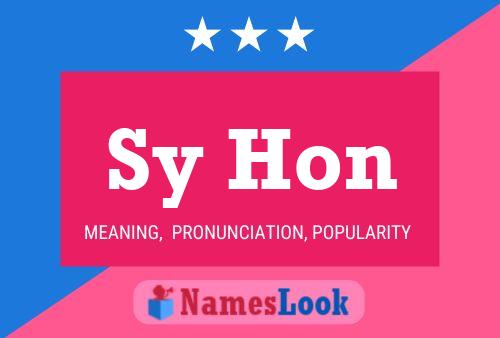 Sy Hon Name Poster