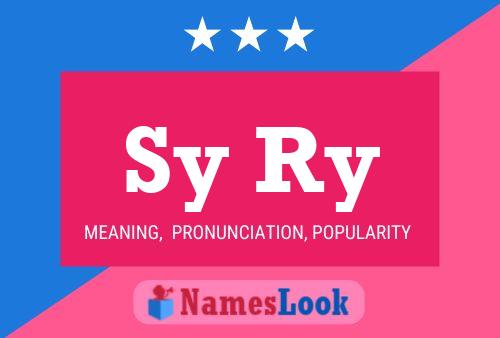 Sy Ry Name Poster