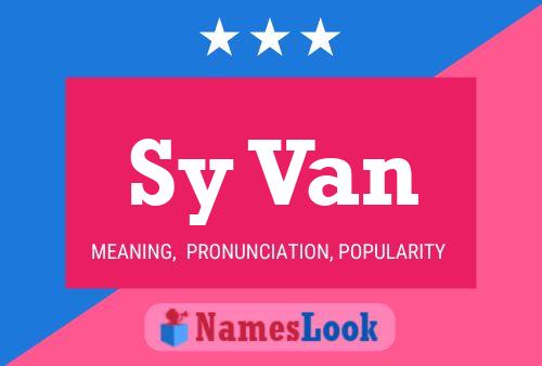 Sy Van Name Poster