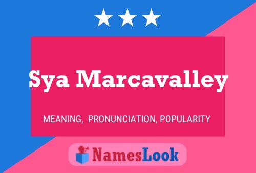 Sya Marcavalley Name Poster