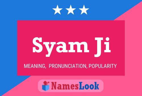 Syam Ji Name Poster