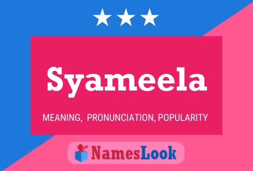 Syameela Name Poster