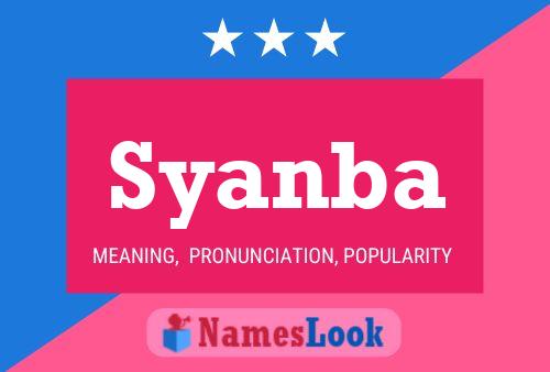 Syanba Name Poster