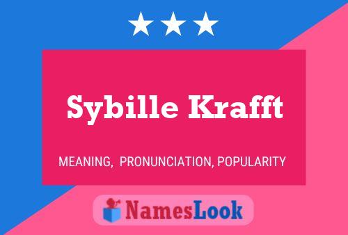 Sybille Krafft Name Poster