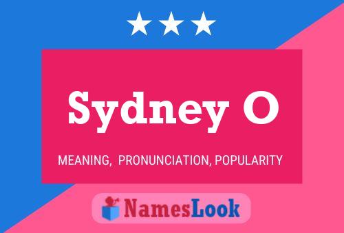 Sydney O Name Poster