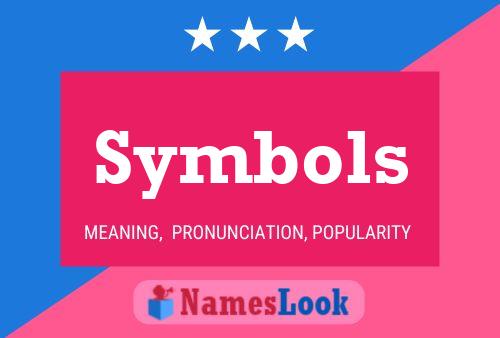 Symbols Name Poster