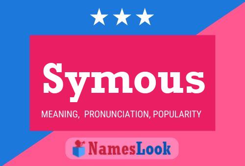 Symous Name Poster