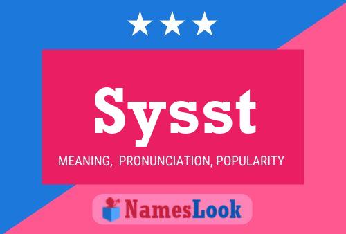 Sysst Name Poster