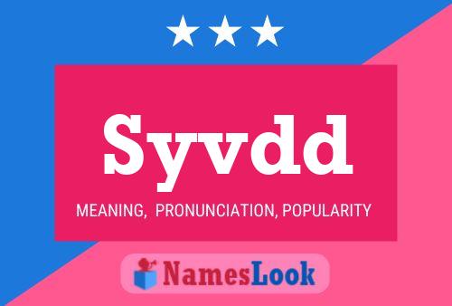 Syvdd Name Poster