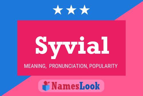 Syvial Name Poster