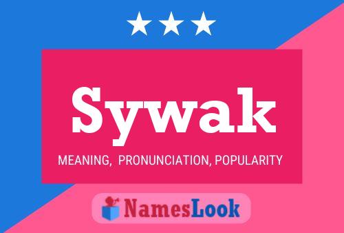 Sywak Name Poster