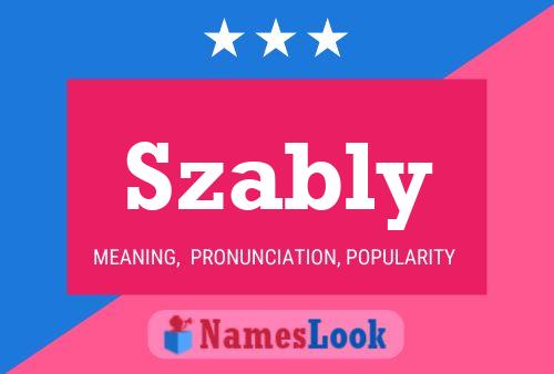 Szably Name Poster