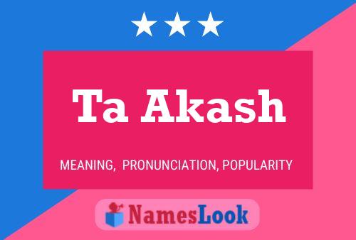 Ta Akash Name Poster