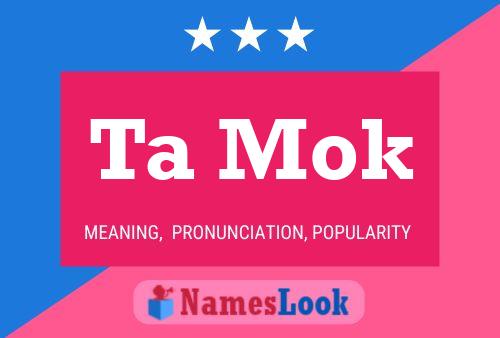 Ta Mok Name Poster