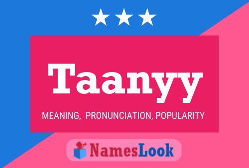 Taanyy Name Poster