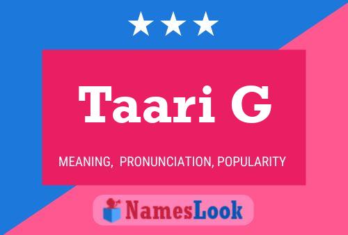 Taari G Name Poster