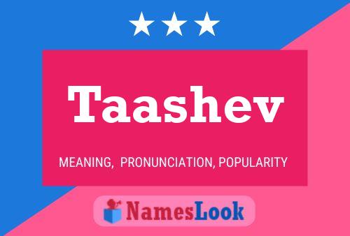 Taashev Name Poster