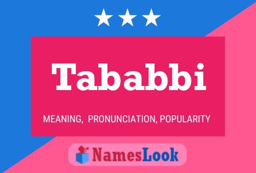 Tababbi Name Poster