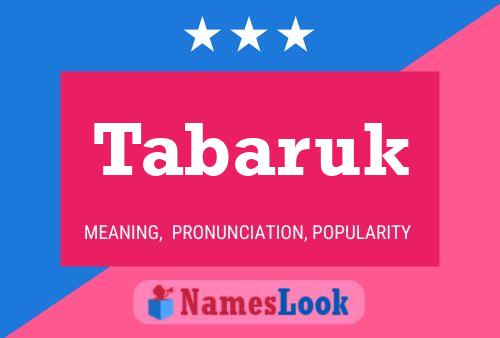 Tabaruk Name Poster