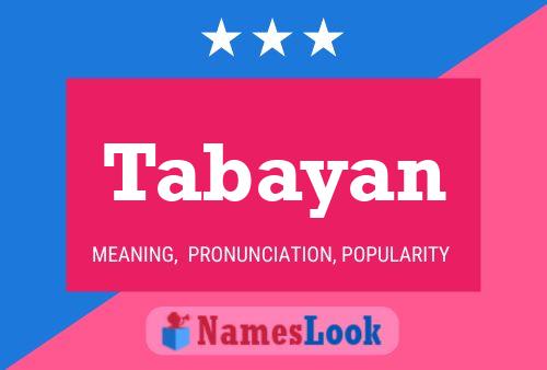 Tabayan Name Poster