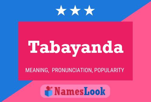 Tabayanda Name Poster