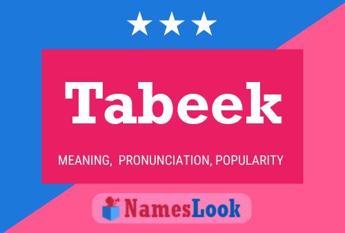 Tabeek Name Poster