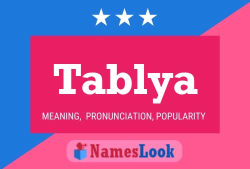 Tablya Name Poster