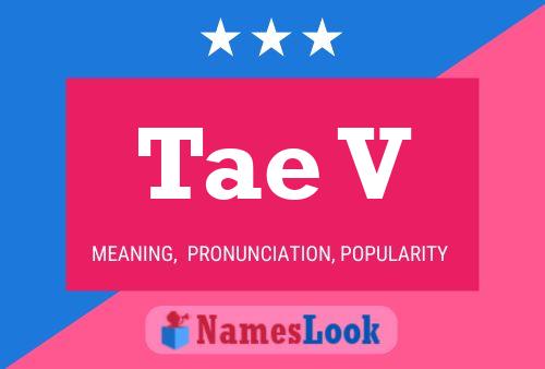 Tae V Name Poster