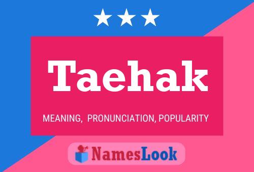 Taehak Name Poster