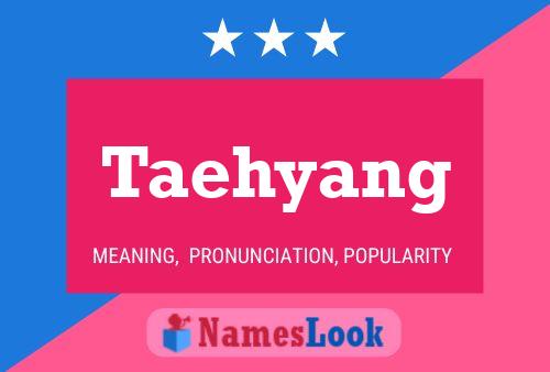 Taehyang Name Poster