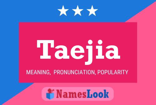 Taejia Name Poster