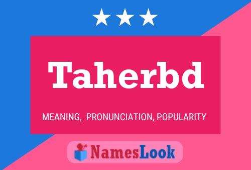 Taherbd Name Poster